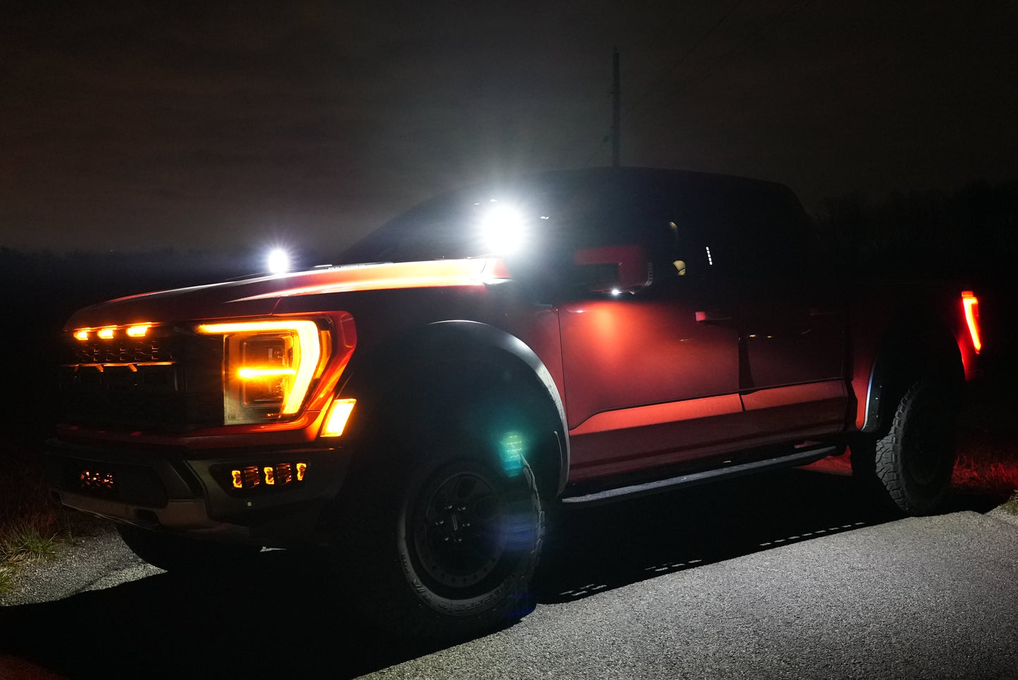 SPV Parts Ultra HEAVY DUTY 2021+ F-150 Raptor A - Pillar (Ditch) Mounts (Fits most 3" Light pods and BIGGER)