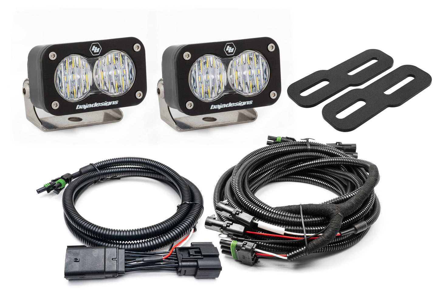 2019-2025 GMC Sierra 1500 (& 20-25 2500/3500) WITH LED TAILS Rear Baja Designs S2 Reverse Light Kit (No Drill)