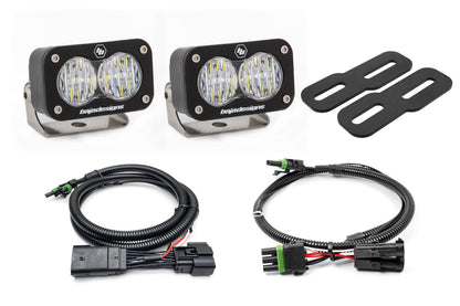 2019-2025 GMC Sierra 1500 (& 20-25 2500/3500) WITH LED TAILS Rear Baja Designs S2 Reverse Light Kit (No Drill)
