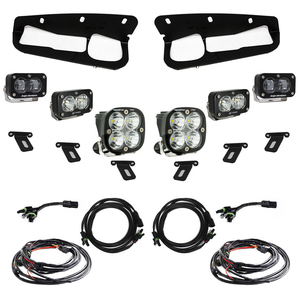 Baja Designs S2 SAE “Sportsmen/PRO” - 21+ Ford Bronco Fog Pocket Light Kits - Modular Bumper