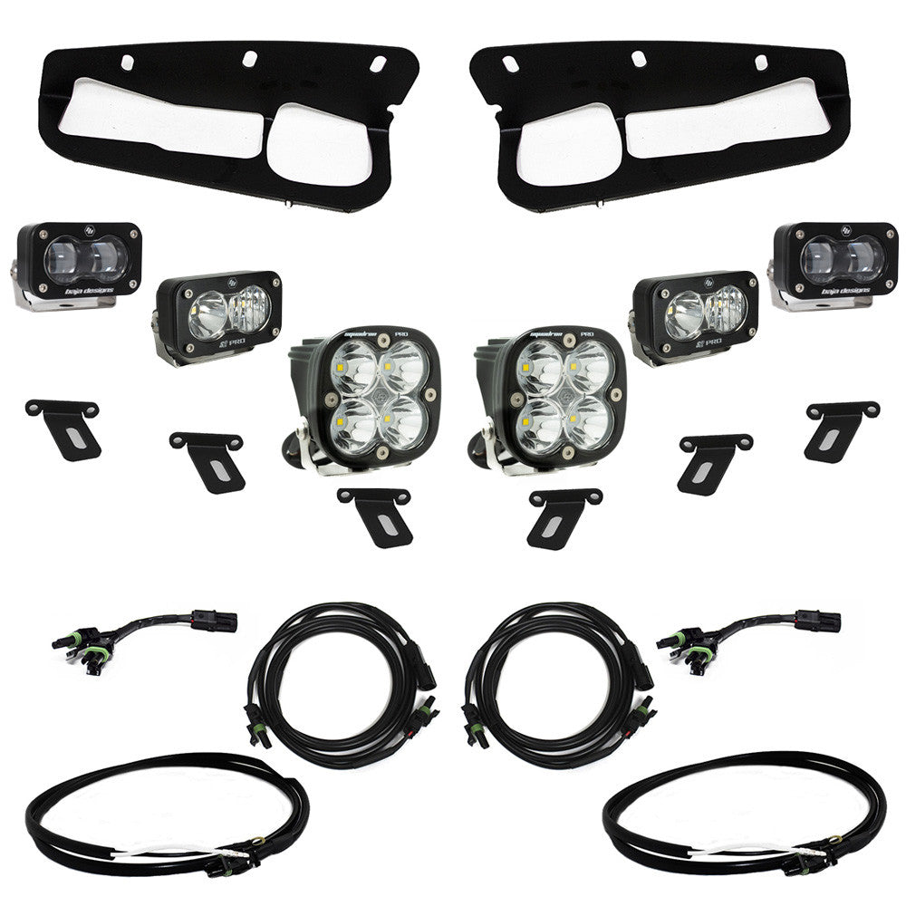 Baja Designs S2 SAE “Sportsmen/PRO” - 21+ Ford Bronco Fog Pocket Light Kits - Modular Bumper