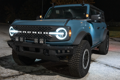 SPV Parts 2021+ Ford Bronco Modular Bumper Universal Slotted Cross Mount Kit (Fits MANY lights)
