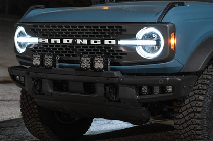 SPV Parts 2021+ Ford Bronco Modular Bumper Universal Slotted Cross Mount Kit (Fits MANY lights)