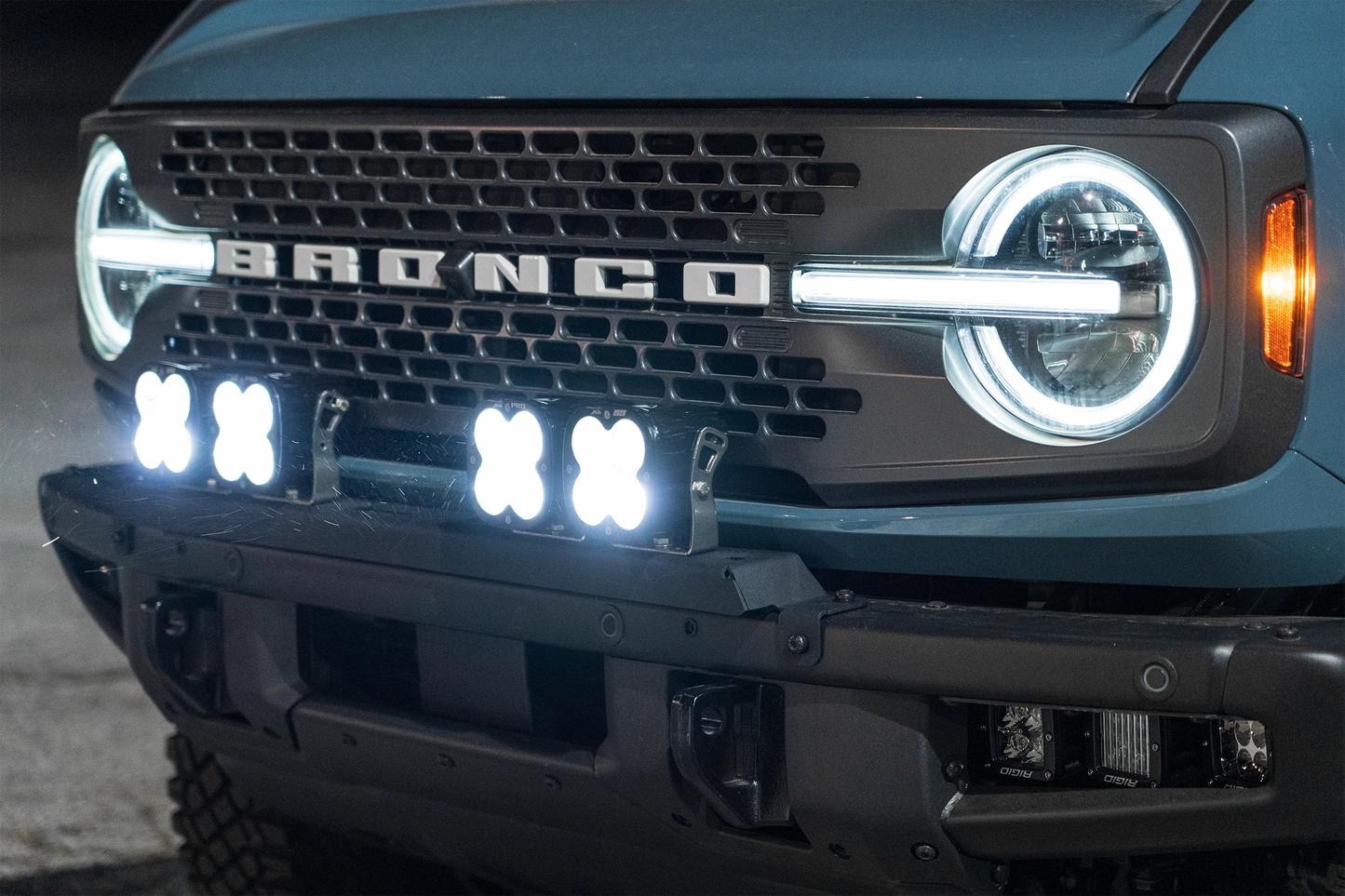 SPV Parts 2021+ Ford Bronco Modular Bumper Universal Slotted Cross Mount (Fits MANY lights)