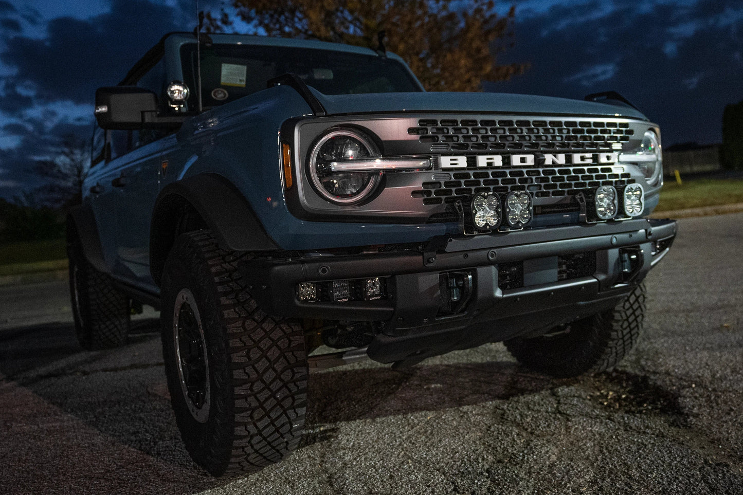 SPV Parts 2021+ Ford Bronco Modular Bumper Universal Slotted Cross Mount Kit (Fits MANY lights)
