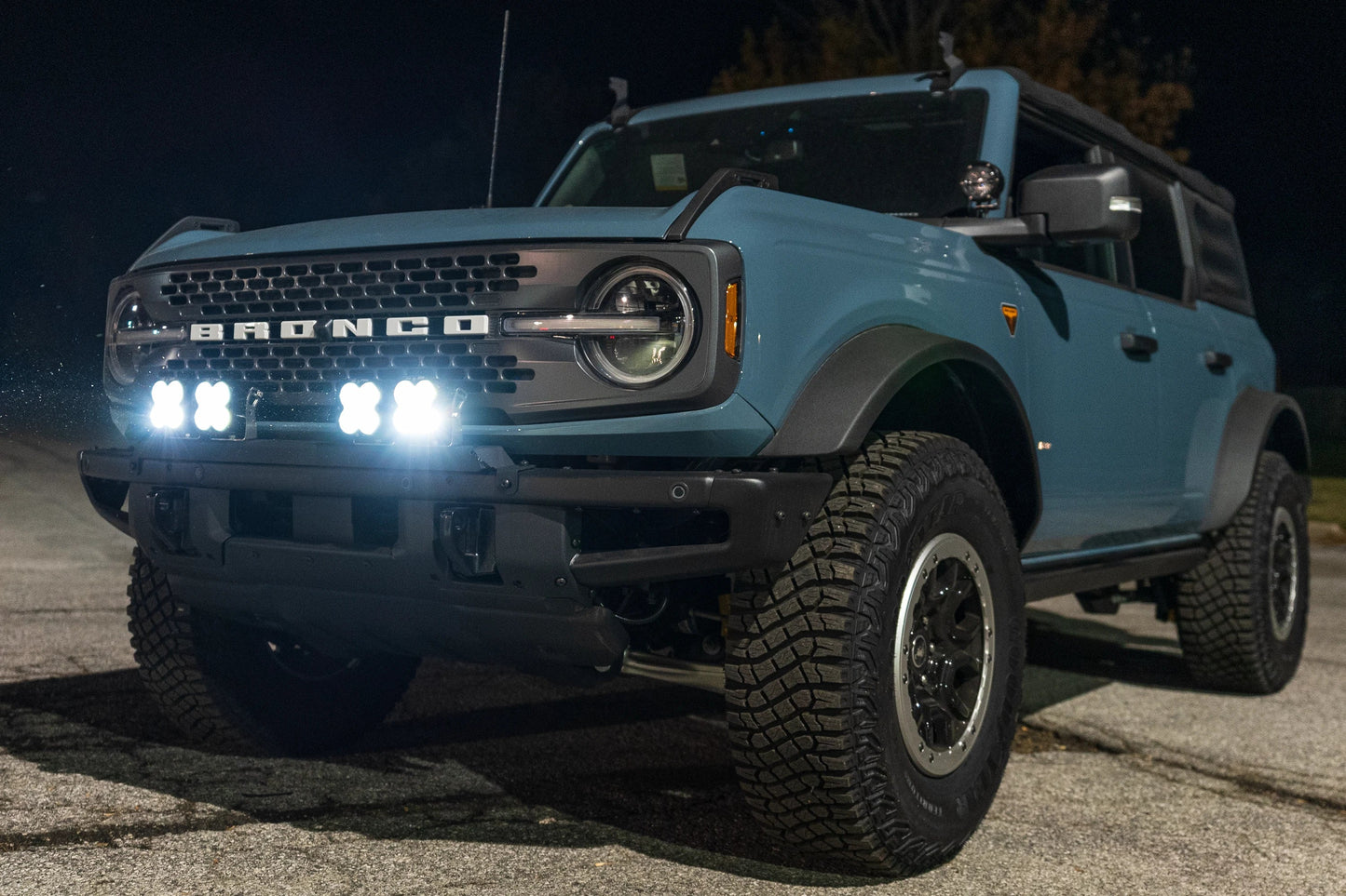 SPV Parts 2021+ Ford Bronco Modular Bumper Universal Slotted Cross Mount Kit (Fits MANY lights)