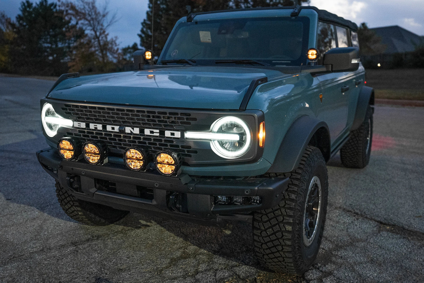 SPV Parts 2021+ Ford Bronco Modular Bumper Universal Slotted Cross Mount (Fits MANY lights)