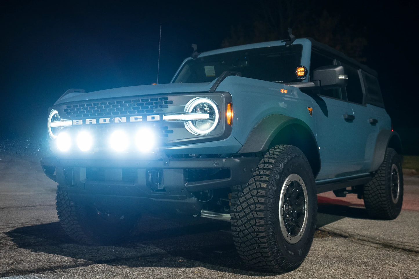 SPV Parts 2021+ Ford Bronco Modular Bumper Universal Slotted Cross Mount (Fits MANY lights)