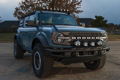 SPV Parts 2021+ Ford Bronco Modular Bumper Universal Slotted Cross Mount Kit (Fits MANY lights)