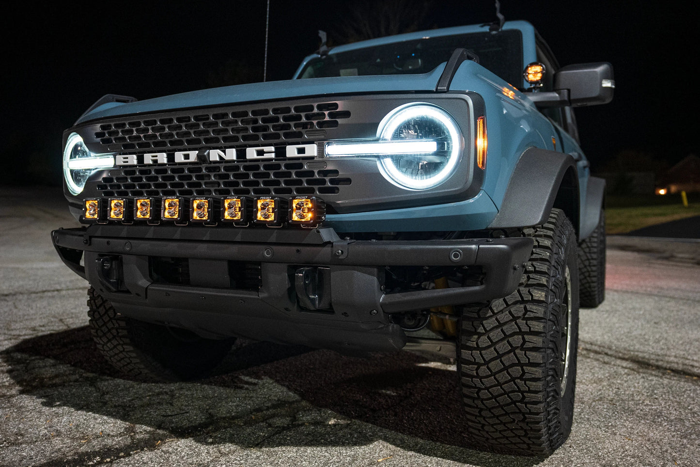 SPV Parts 2021+ Ford Bronco Modular Bumper Universal Slotted Cross Mount (Fits MANY lights)