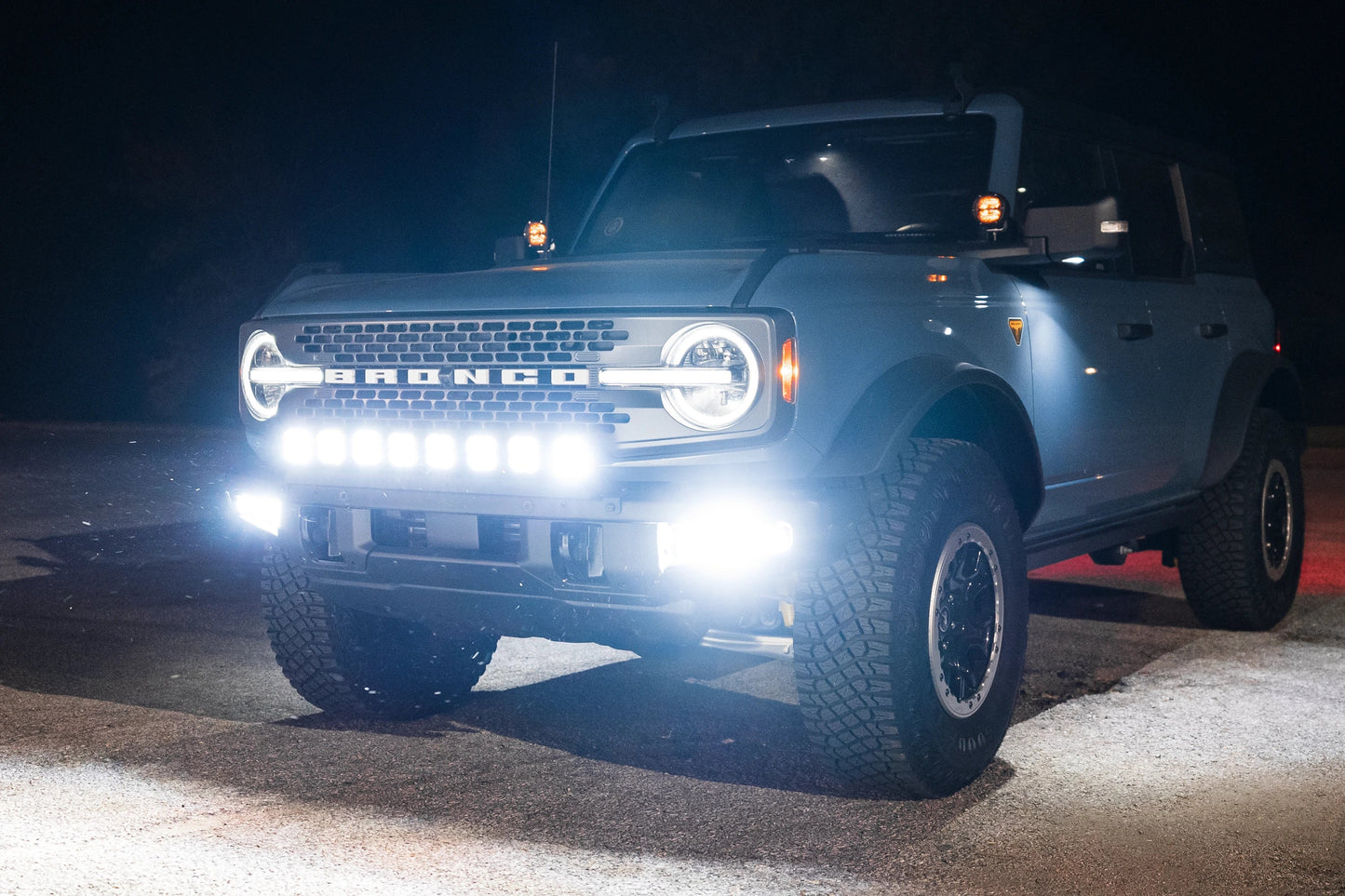 SPV Parts 2021+ Ford Bronco Modular Bumper Universal Slotted Cross Mount (Fits MANY lights)