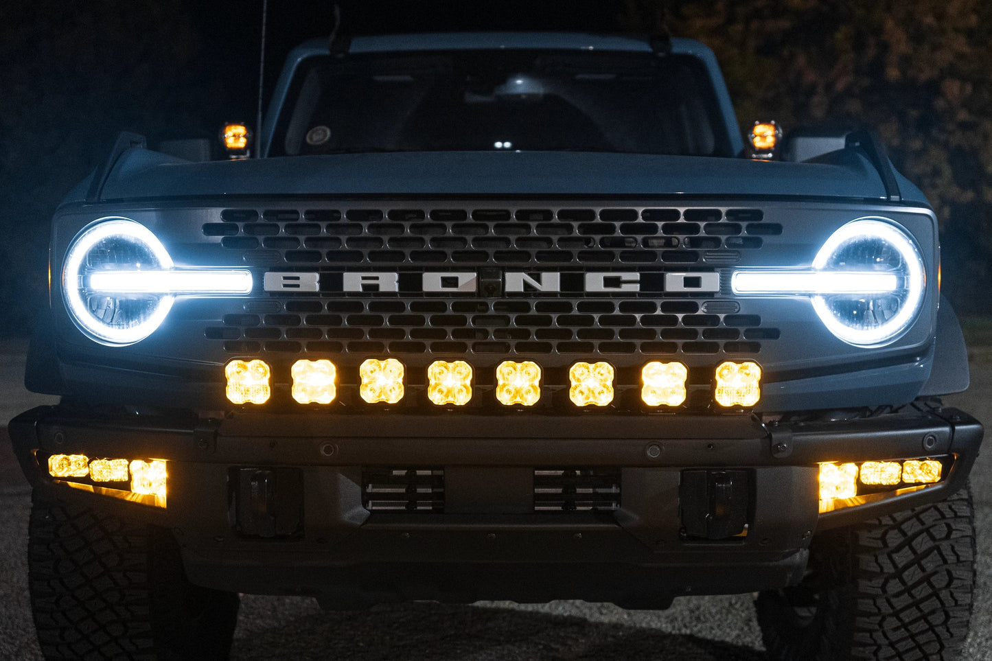 SPV Parts 2021+ Ford Bronco Modular Bumper Universal Slotted Cross Mount (Fits MANY lights)