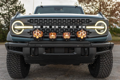 SPV Parts 2021+ Ford Bronco Modular Bumper Universal Slotted Cross Mount Kit (Fits MANY lights)