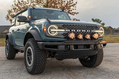 SPV Parts 2021+ Ford Bronco Modular Bumper Universal Slotted Cross Mount Kit (Fits MANY lights)