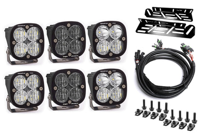 SPV Parts 2021-2025 Ford Raptor Baja Designs Sport & PRO Triple Fog Light Kit (With Brackets)