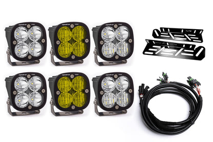 SPV Parts 2021-2025 Ford Raptor Baja Designs Sport & PRO Triple Fog Light Kit (With Brackets)