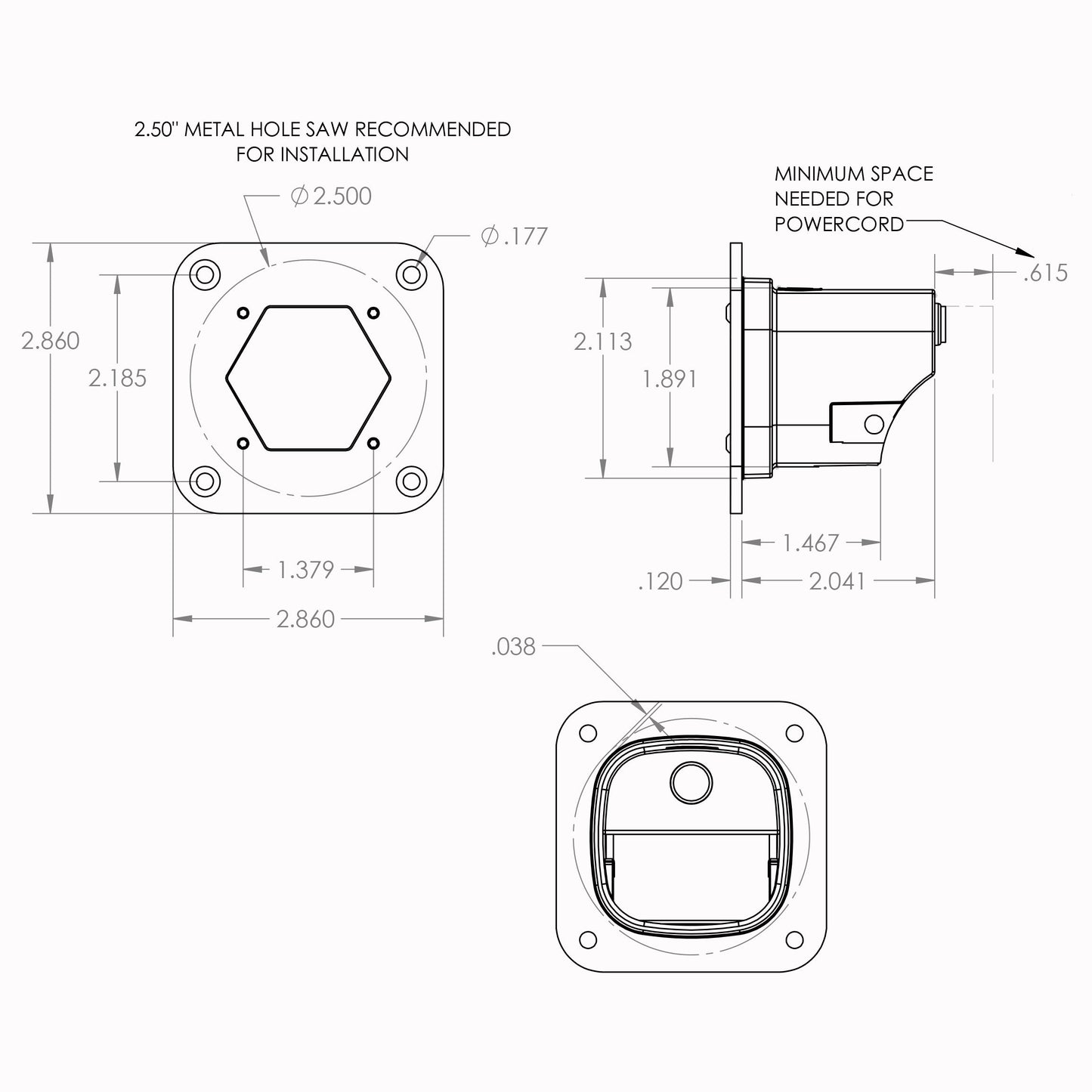 Baja Designs S1 (FLUSH MOUNT) (WHITE CASE) LED Lights (Sold in Singles)