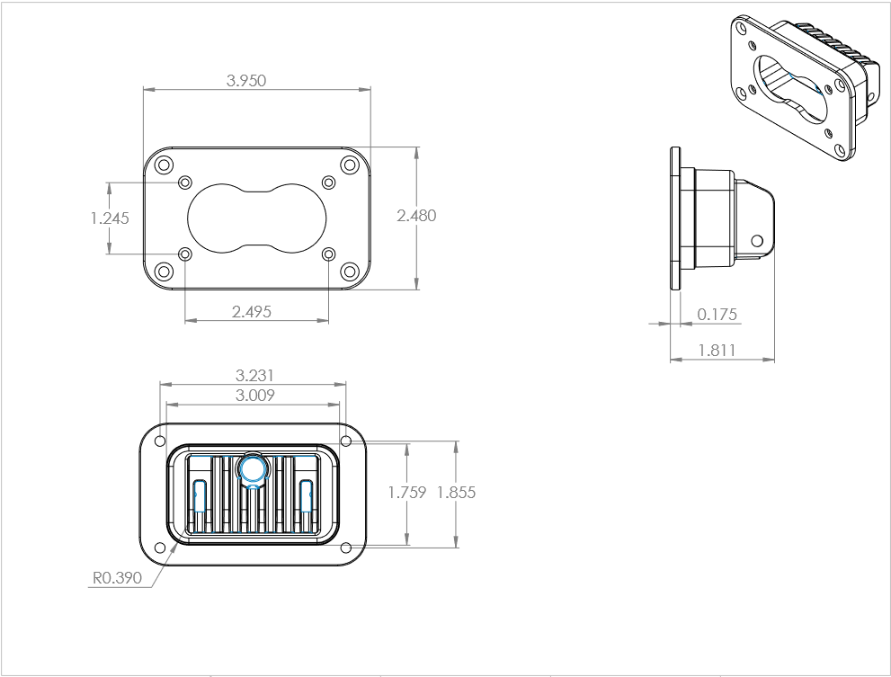 Baja Designs S2 Sport UNIVERSAL FLUSH MOUNT REVERSE LED Light Kit - 547807 & 547808
