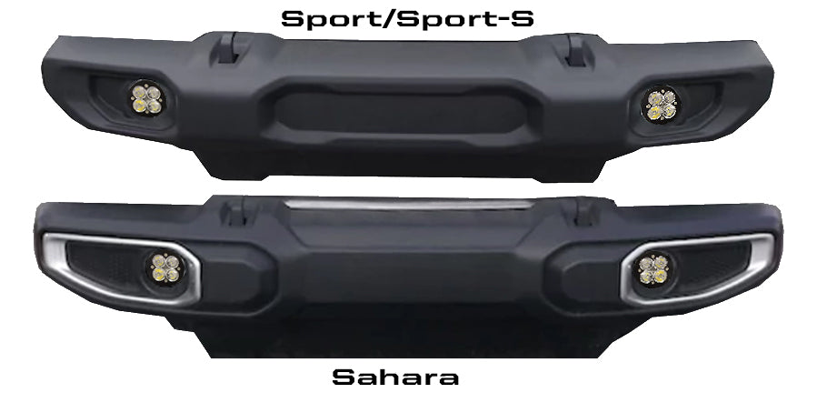 Baja Designs Squadron-R SAE LED Light Kit - Fits Jeep Wrangler 18+ JL / JT Sahara (Set)