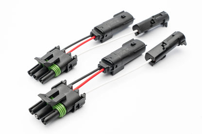2021-2025 Ford F-150 Raptor OEM FOG Connector (Pair) to 3 Pole Weather Pack Adapter / Backlight Port (Radiance or others)