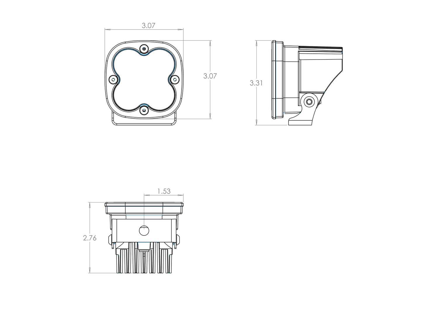 Baja Designs Squadron Sport (WHITE) LED Pods (Sold in Singles)