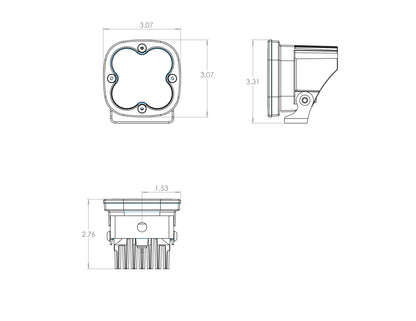 Baja Designs Squadron Sport (WHITE) LED Pods (Sold in Singles)