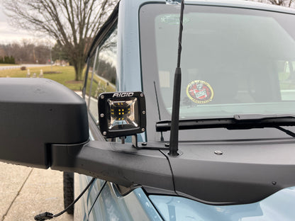 SPV Parts 2021-2023 Ford Bronco A-Pillar/Ditch Light Mounting Brackets (All Trims Including Bronco Raptor)