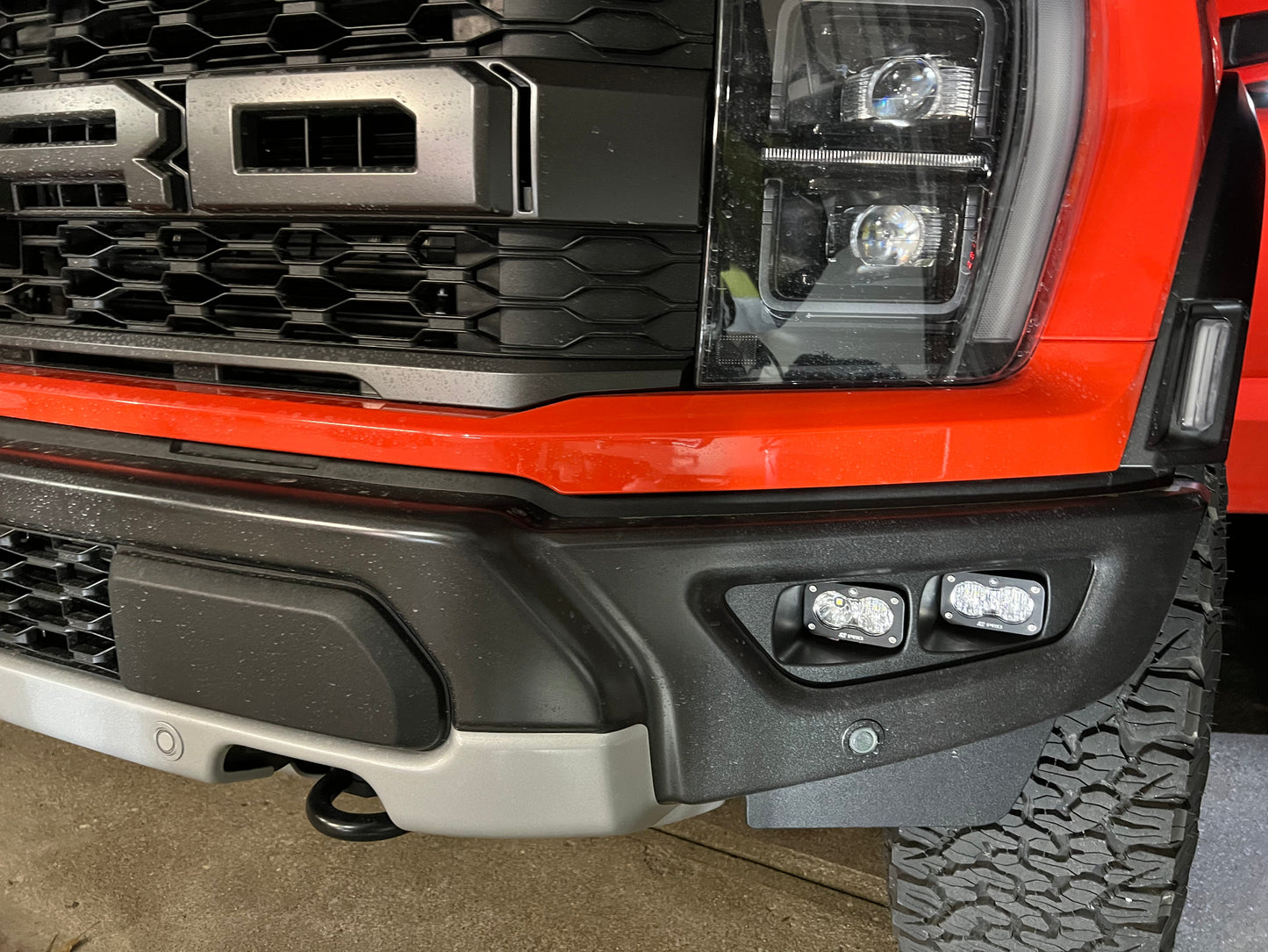 SPV Parts 2021-2025 Ford F-150 & Bronco Raptor OEM Fog Light Upgrade Kit with Brackets and Baja Designs S2 Lights
