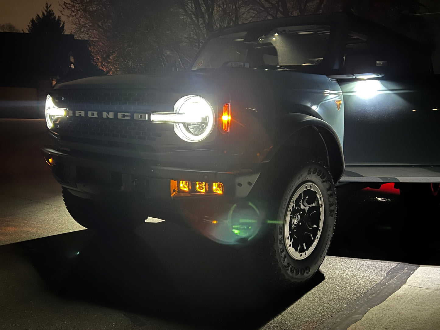 SPV Parts PREMIUM 2021-2024 Ford Bronco Triple Fog BRACKETS (Mounts ONLY. Lights sold separately)