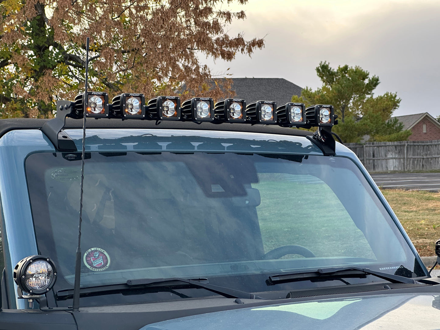 Ford Bronco Roof Line HIGH Mounts - Direct Replacement for Rigid 46723 SR Kit (Brackets Only)