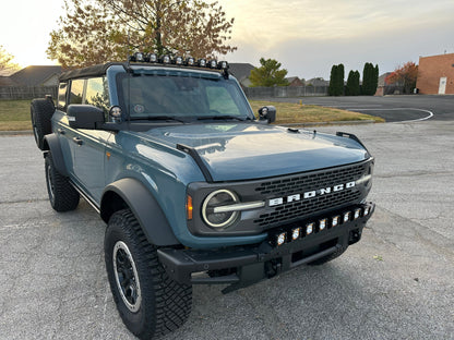 Ford Bronco Roof Line HIGH Mounts - Direct Replacement for Rigid 46723 SR Kit (Brackets Only)