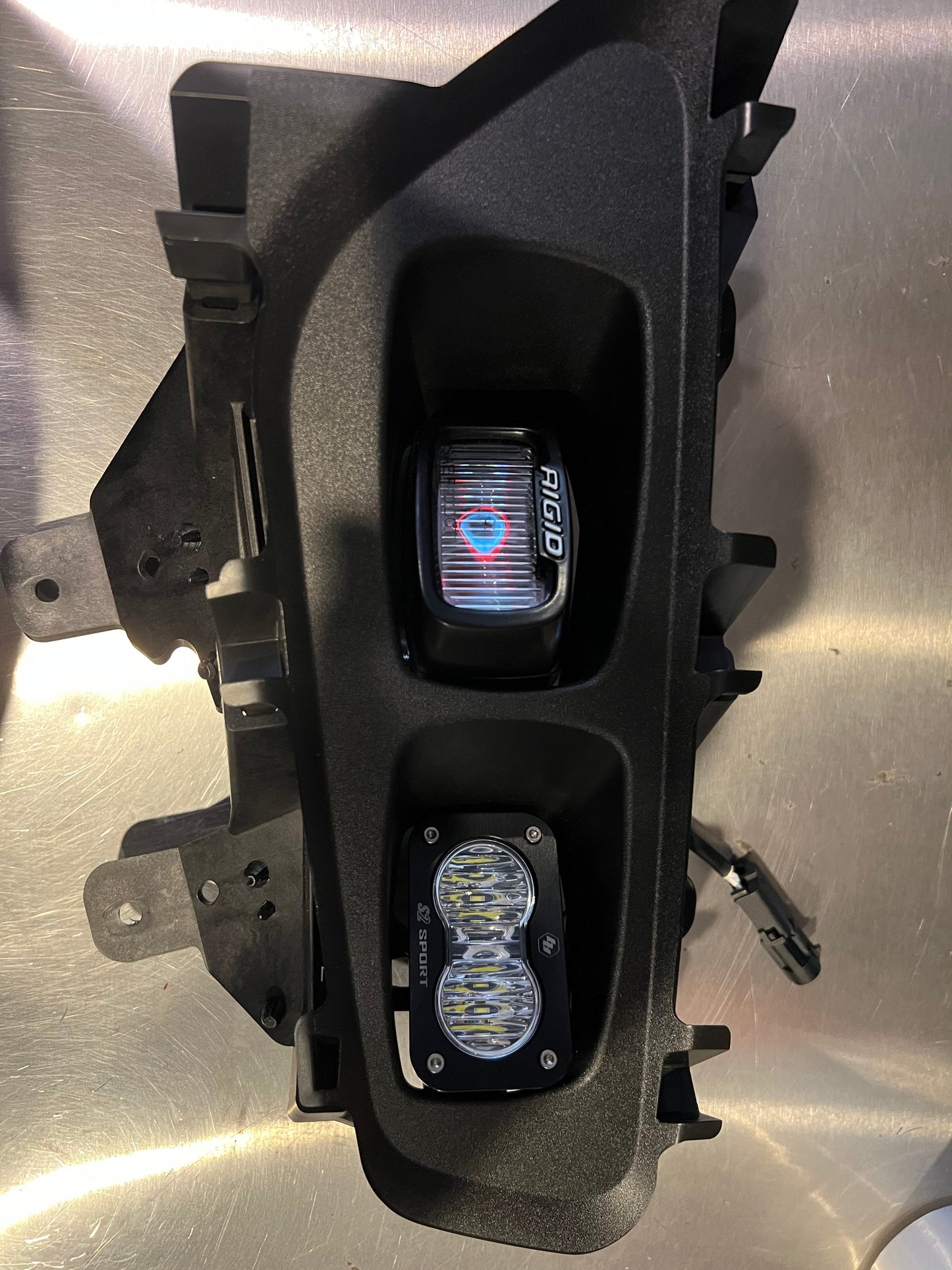 SPV Parts 2021-2025 Ford F-150 & Bronco Raptor Fog BRACKET OEM Adapter Kit (Brackets ONLY. Lights sold separately)